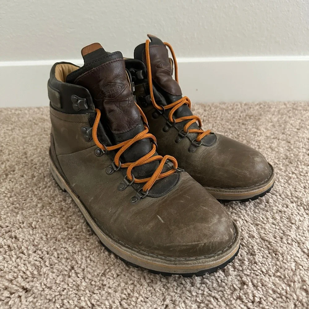 Merrell Waitsfield Sugarbush Hiking Boots Mens 9.5 Dusty Olive Leather J49335